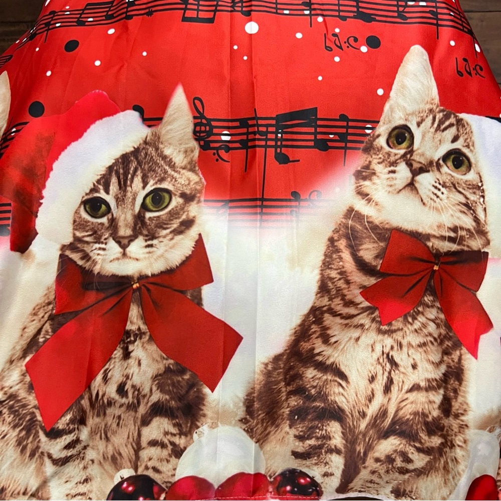 Festive Cat Christmas Dress - Picture 9 of 12